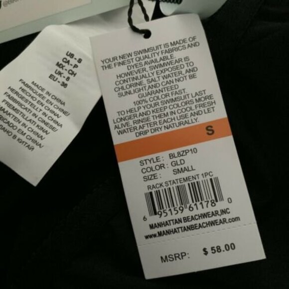 The Bikini Lab One Piece Swimsuit Women Size S “Sun Day Fun Day” - Picture 8 of 10